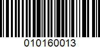 Barcode for 010160013