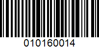 Barcode for 010160014