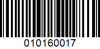 Barcode for 010160017