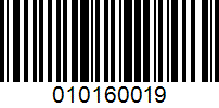 Barcode for 010160019