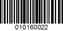 Barcode for 010160022