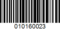 Barcode for 010160023