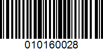 Barcode for 010160028