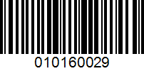 Barcode for 010160029