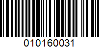 Barcode for 010160031