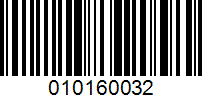 Barcode for 010160032