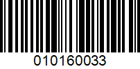 Barcode for 010160033