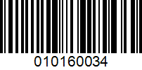 Barcode for 010160034