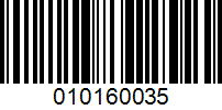 Barcode for 010160035