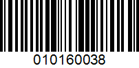Barcode for 010160038