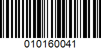 Barcode for 010160041