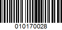 Barcode for 010170028