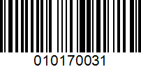 Barcode for 010170031