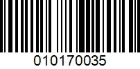 Barcode for 010170035