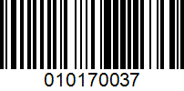 Barcode for 010170037