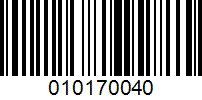 Barcode for 010170040