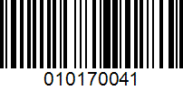 Barcode for 010170041