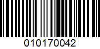 Barcode for 010170042