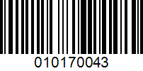 Barcode for 010170043