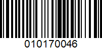 Barcode for 010170046