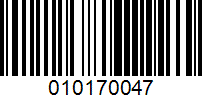 Barcode for 010170047