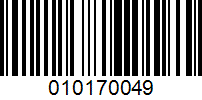 Barcode for 010170049