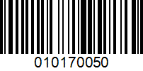 Barcode for 010170050