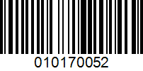 Barcode for 010170052