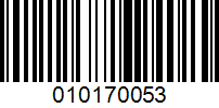Barcode for 010170053