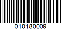 Barcode for 010180009