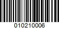 Barcode for 010210006