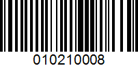 Barcode for 010210008