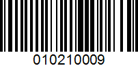 Barcode for 010210009