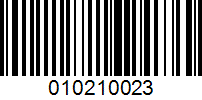 Barcode for 010210023