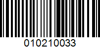 Barcode for 010210033