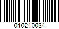 Barcode for 010210034