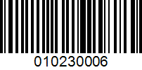 Barcode for 010230006