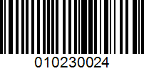 Barcode for 010230024