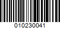 Barcode for 010230041