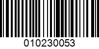 Barcode for 010230053