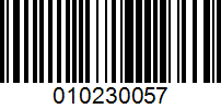 Barcode for 010230057