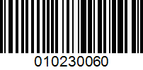 Barcode for 010230060