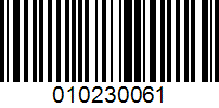 Barcode for 010230061