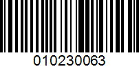 Barcode for 010230063