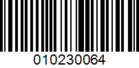 Barcode for 010230064