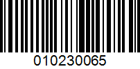 Barcode for 010230065