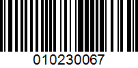 Barcode for 010230067