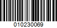 Barcode for 010230069