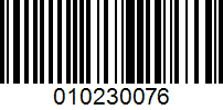 Barcode for 010230076