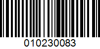 Barcode for 010230083